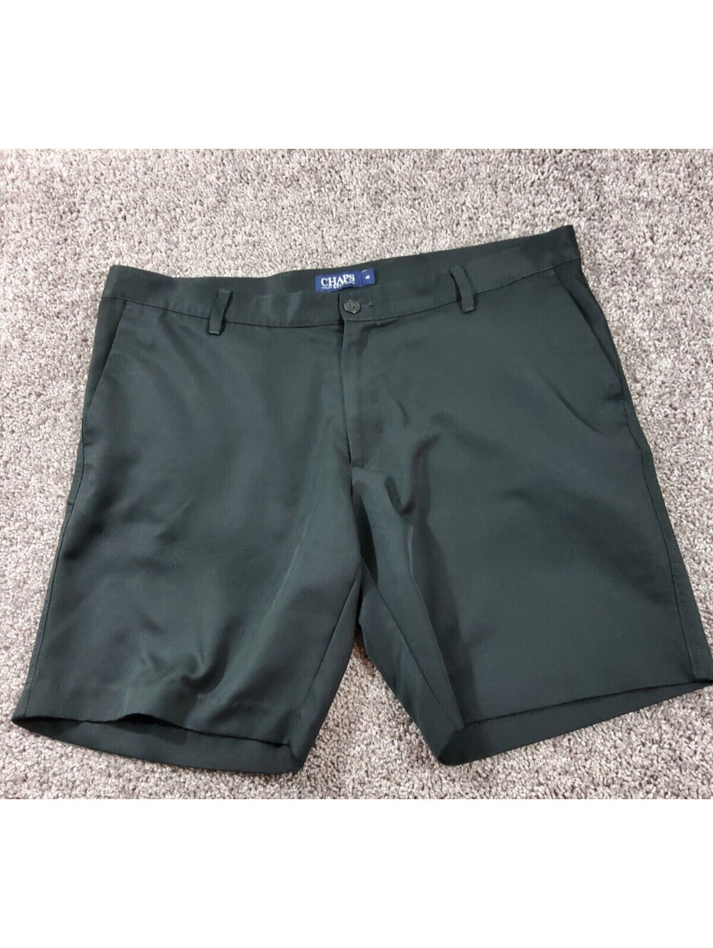 CHAPS Golf Shorts Men's Size 40 Black lightweight fabric Casual Sport 9" Inseam